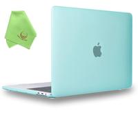 UESWILL Funda compatible con MacBook Pro de 13 pulgadas M1 M2 2024 2023 2022-2016 modelo A2338 A2289 A2251 A2159 A1989 A1706 A1708, con barra táctil USB-C, funda rígida mate, color verde