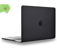 UESWILL Funda para MacBook Pro de 13 Pulgadas M1 M2 2024 2023 2022-2016 versión Modelo A2338 A2289 A2251 A2159 A1989 A1706 A1708, con Barra táctil USB-C, Funda rígida Mate, Color Negro