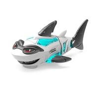 Uexedo juguete para niños con luces y música de juguete mecánico eléctrico, cola oscilante e luces animadas, seguro adecuado para juegos de niños (blanco)