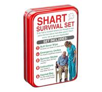 UEXEDO Kit de intercambio de supervivencia con suministros de repuesto | Kit de relleno hilarante para senderismo, camping y viaje | Regalo divertido perfecto para hombres, maridos, amigos y