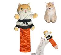 Uexedo - Marioneta de lucha para gatos con relleno resistente, guante de lucha con manguito, juguete para mascotas interactivo divertido para morder (una pieza)