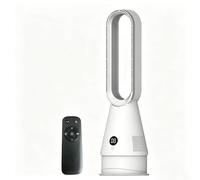UEXEDO - Ventilador de columna sin pala, ventilador silencioso de 32 dB,altura 60 cm con 8 velocidades, oscilación 80 °, mando a distancia, ventilador sin cuchilla refrigerador de aire Bladeless