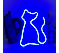 UExnkj-Y Luces de Neón Gato señal de neón cat luz de neón LED alimentada por USB o batería decoración de la pared de la fiesta del bar de la habitación