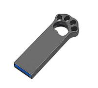 UFARID Novedad de Dibujos Animados USB3.0 Flash Drive Memorias USB Memory Stick de Metal Almacenamiento de Datos Impermeable para computadoras, audios de Autos, Smart TV, etc. (16GB, Gris)