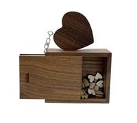 UFARID USB3.0 Flash Drives Memorias USB Stick con Caja de Madera | Almacenar películas, Imágenes, Documentos | para Estéreo de Automóvil, Fotografía, Negocios, etc.(64GB,Madera de Nogal)