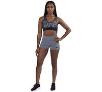 UFC Pantalones cortos esenciales de botín, Gris plateado, Large