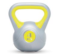 UFE Urban Fitness Vinyl Kettlebell Pesas Rusas, Adultos Unisex, Yellow (Amarillo), Talla Única