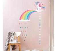 ufengke Altura Pegatinas de Pared Unicornio Arco Iris Vinilos Adhesivas Pared Nube Gota de Agua para Dormitorio Habitación Infantiles Niñas Sala de Estar