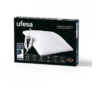 Ufesa Flexy Heat N2 Almohadilla Térmica Eléctrica, 100W, 4 Niveles de Temperatura, Temporizador, Apagado Automático, Funda Textil Azul, 46 x 34 cm