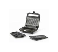 Sandwichera 3 en 1 850W Ufesa Robson Gofrera Parrilla Inox
