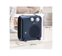 Ufesa - 83105721 calefactor eléctrico Interior Azul Ventilador eléctrico