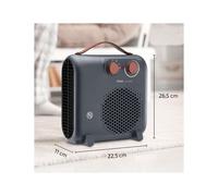 Ufesa - 83105722 calefactor eléctrico Interior Gris Ventilador eléctrico