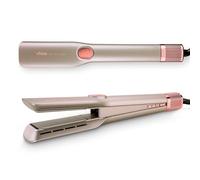 Ufesa Air Duo Style 3 en 1, Seca y Alisa, Motor Digital 110.000 rpm, Placas Cerámicas Extranchas, Pantalla LCD, Flujo de Aire Inteligente, Listo en 5 Segundos, Cable Giratorio 360º, Autoapagado