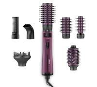 Ufesa Air Glam Roll Moldeador de Pelo 1200W, Sistema GlamSpin, Cepillo Rotativo, 6 Accesorios, Revestimiento Cerámico, 2 Velocidades y 2 Temperaturas, Aire Frío, Botones para Invertir el Giro