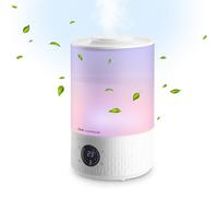 Ufesa Aroma Misty 2800 Humidificador de 200ml/h, Ultra Silencioso, Aceites Aromaticos, 35m2, Digital, Temporizador, 7 Colores