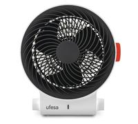 Ufesa Atlas Calefactor Ventilador 2000W con 3 Niveles de Potencia Calor/Frío, Termostato Regulable, Protección de Sobrecalentamiento y Cuerpo en ABS Ignífugo, Calefactor Eléctrico Bajo Consumo