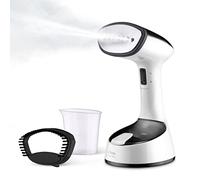 Ufesa Black Mist Plancha Vertical de Vapor Plegable, Viaje, 1470W, Elimina Arrugas, Olores y Desinfecta, Con Cepillo para Tejidos Gruesos, Listo en 25s, Depósito 150 ml