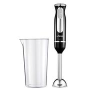 Ufesa BP3442 Batidora de Mano, 600 W, Función Turbo, 2 Cuchillas y Pie en Acero Inoxidable, Diseño Ergonómico y Anti Salpicaduras, Vaso Medidor Incl., Sin BPA, Color Negro (Black)