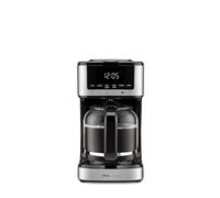 Ufesa Cafetera de Goteo Ariccia Programable 900W, 14 Tazas, 1,8L, Pantalla Táctil, Acero Inoxidable, Filtro de Nylon Extraíble, Jarra de Cristal Alta Temperatura, Apta para Lavavajillas, Antigoteo