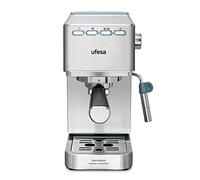 Ufesa CE8020 Capri Cafetera Expresso y Capuccino, 20 Bares, 1350W, Sistema Thermoblock, Vaporizador Orientable, 2 Modos: Café Molido o Monodosis, Depósito 1.4L, Apagado Automático