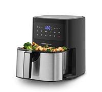 Ufesa Condor Freidora de Aire sin Aceite de 4.5L, Inox, 10 Programas, 1600W, Digital, Temporizador, Temperatura 80ºC - 200ºC, Sin BPA ni PFOA, Cubeta y Bandeja Anti-Adherentes