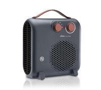 Ufesa Crux Dual Calefactor de 2000W, 3 Niveles de Potencia, Termostato Regulable, Uso Plano y Vertical, Función Ventilación, Gris
