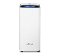 Ufesa DH5020 Deshumidificador 420W, 20L /dia, Silencioso con Panel Intuitivo, Filtro de Carbón Activo, Tubo de Drenaje Continuo, Función Secado Ropa, Temporizador