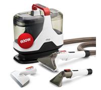 Ufesa Eden 600 Aspiradora de Tapicerías con Agua 600W, Doble Depósito, Succión de Líquidos y Sólidos, Cepillo Multifunción, Accesorio Limpiacristales, Ideal para Alfombras, Sofás, Coche y Cristales