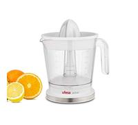 Ufesa EX4942 Exprimidor eléctrico de 40W de potencia, con 2 conos de tamaños diferentes y giro en ambos sentidos. Regulador de pulpa, desmontable y apto para lavavajillas