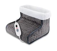 Ufesa Flexy Heat H BM Bota Térmica Électrica, Calientapiés, Manta Calefactora para Pies, 100W, Hasta Talla 47 (EU), 3 Niveles de Temperatura, Apagado Automático, Lavable, Calor Envolvente, Gris Oscuro