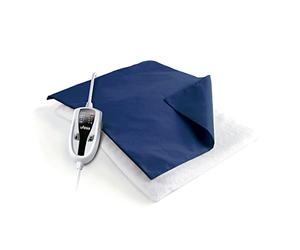 Ufesa Flexy Heat N2 Almohadilla Térmica Eléctrica, Manta Eléctrica Lumbar, Esterilla Eléctrica, 100W, 4 Niveles de Temperatura, Temporizador, Apagado Automático, Funda Textil Azul, 46x34cm
