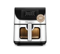 Ufesa Freidora de Aire Swan Elegance 7.5L 2200W, Pantalla Digital Interactiva TFT 4.3", App Inteligente, 10 Programas, Ventana con Luz Interior y Tecnología Air Pulse Ultra 360ºC con Doble Resistencia