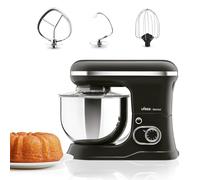 Ufesa Genius Batidora Amasadora 5 en 1 para Repostería Profesional, 1200W, 5L, Robot Cocina Multifunción, Bol en Acero Inoxidable, 6 Velocidades + Turbo, 3 accesorios incluidos, Sin BPA