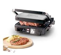Ufesa Grill Eléctrico K2 2000W - Sandwichera, Plancha Cocina Eléctrica y Parrilla, Apertura 180º, Pantalla LED, Temperatura Regulable, Placa Superior Adaptable en Altura, Placas Antiadherentes