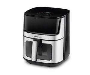 Ufesa - Heron Sencillo 8 L Independiente 1500 W Freidora de aire caliente Negro, Plata