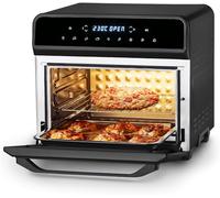 Ufesa Magnum Freidora de Aire sin Aceite Airfryer de 23 L, Doble Resistencia, Ahorro Energético, 8 Programas, Rostisserie,1800 W, Digital, Temperatura 230º C, 6 Accesorios Incluidos, Cuerpo Metálico