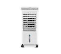 Ufesa Narvik Climatizador Evaporativo, 65W, Función Fría y Ventilador, 3 Velocidades, 3 Modos, Panel Táctil, Depósito 5L, Temporizador 12h, Filtro Lavable, 2 Bloques de Hielo, Mando a Distancia