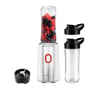 Ufesa Nutrifusion Batidora Personal Portátil con 500W de Potencia, 4 Cuchillas de Acero Inoxidable, Apta para Triturar Hielo, 2 Botellas Portátiles de 500ml, Limpieza Fácil