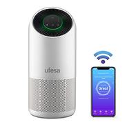 Ufesa PF6500 Purificador de Aire con Sistema de Filtrado de 4 Capas Pre filtro + Carbono Activo + HEPA 13 Antimicrobiano + UV Led, WIFI/APP, Atrapa y Elimina Virus y Bacterias con Tecnología Patentada