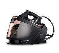Ufesa PL2430 Smart Digital Centro de Planchado de 2600W, 7 Bares, Termostato Digital, LED Display, Modo ECO y MAX, Suela Cerámica, Sistema Antical, Negro/Rosa