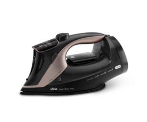 Ufesa Plancha de Vapor Nova Infinity 3450W, Golpe de Vapor 300g, Vapor Continuo 70g/min, Suela Cerámica DualGlide, Sistema Antical 3 en 1, Antigoteo, Bomba de Agua, Depósito 350ml, Planchado Vertical