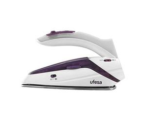 Ufesa S0424315 Plancha Vapor-Seco de Viaje, Pv0500, Blanco Morado, 75 G/Min 1100W