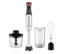 Ufesa Satellite Max, Batidora de Mano 1500W, Tecnología BladeFlex, 4 Cuchillas, Velocidad Ajustable, TouchSpeed, Antisalpicaduras, Set 3 en 1 con Picadora, Batidor Emulsionador y Vaso 700 ml