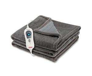 Ufesa Softy Fleece Manta Térmica Eléctrica, Manta Eléctrica Cama Grande, 150x100cm, 120W, Ultrasuave, 3 Niveles de Temperatura, Apagado Automático, Protección Sobrecalentamiento, Lavable, Gris