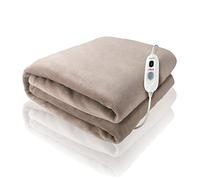 Ufesa Softy Plus Manta Térmica Eléctrica, Manta Eléctrica Cama Grande, 180x140cm, 120W, Ultrasuave, 3 Niveles de Temperatura, Apagado Automático, Protección Sobrecalentamiento, Lavable, Marrón