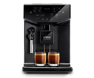 Ufesa Supreme Barista Cafetera Superautomática con 20 Bares, Panel Táctil, Molinillo Incorporado, Tecnología Patentada, Grosor del Café Ajustable, 1550W, Fabricada en España