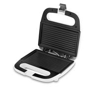 Ufesa SW7855 - Sandwichera, 750W, Capacidad para 2 Sandwiches, Placas Grill Antiadherentes, Cierre de Seguridad Para Las Placas, Sellado Perfeco Del Sándwich, Recogecables, Apoyos Antideslizantes, Blanco