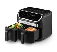 Ufesa Thunder Freidora de Aire sin Aceite con 2 Cubetas, 9L (4,5L + 4,5L), 11 Programas, 1700W, Control Digital, Temporizador, Temperatura 80ºC - 200ºC, Anti-Adherente, Exclusivo Amazon