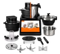 Ufesa TotalChef RK15 Combo Robot de Cocina con Freidora de Aire 2 en 1, 2400 W, Jarra 4,5 L, Air Fryer 5 L, Pantalla Táctil 10”, WiFi, 30 Funciones y 150 Recetas