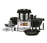 Ufesa TotalChef RK7 Robot de Cocina Inteligente Multifunción, WIFI, 30 Funciones, 4.5L, Pantalla Táctil de 7 Pulgadas, Báscula Integrada, Recetario Interactivo, Color Plata/Negro